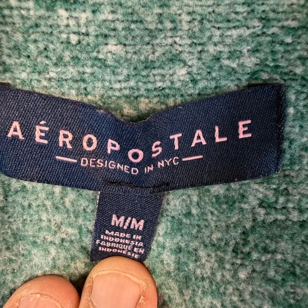 Y2K Vintage Aeropostale Hoodie Juniors M Green Marled Twilight Elena Gilbert